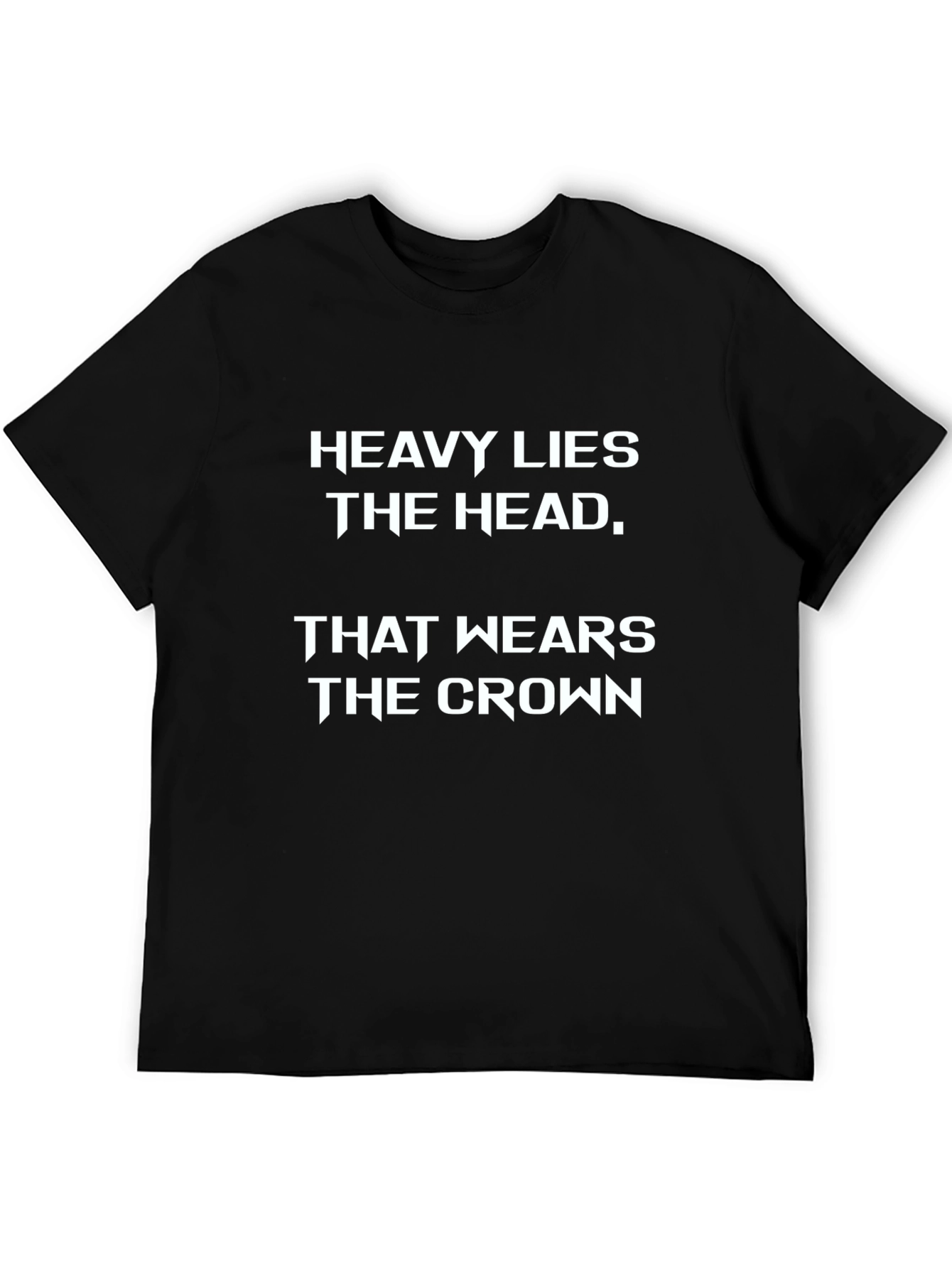 Heavy Lies the Head Graphic Tee - Black