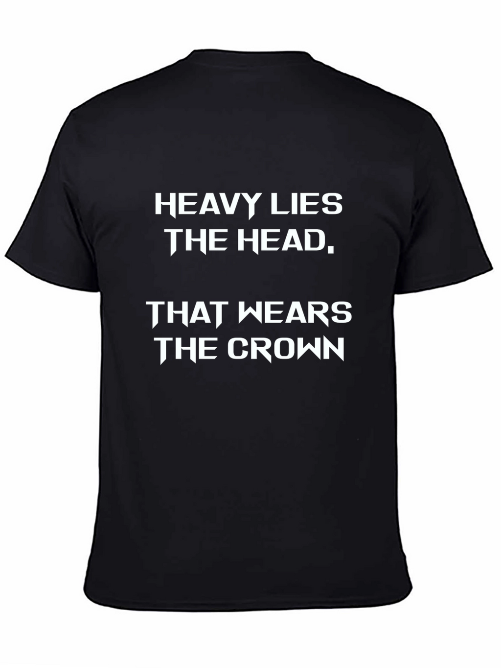 Heavy Lies the Head Graphic Tee - Black