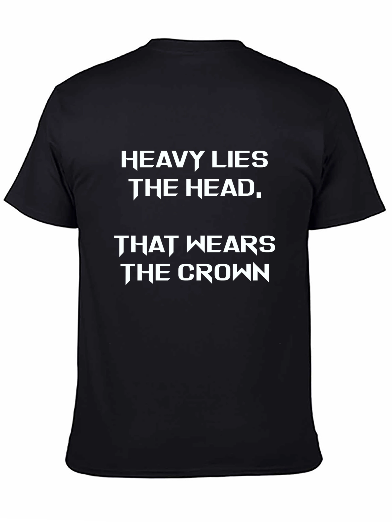 Heavy Lies the Head Graphic Tee - Black