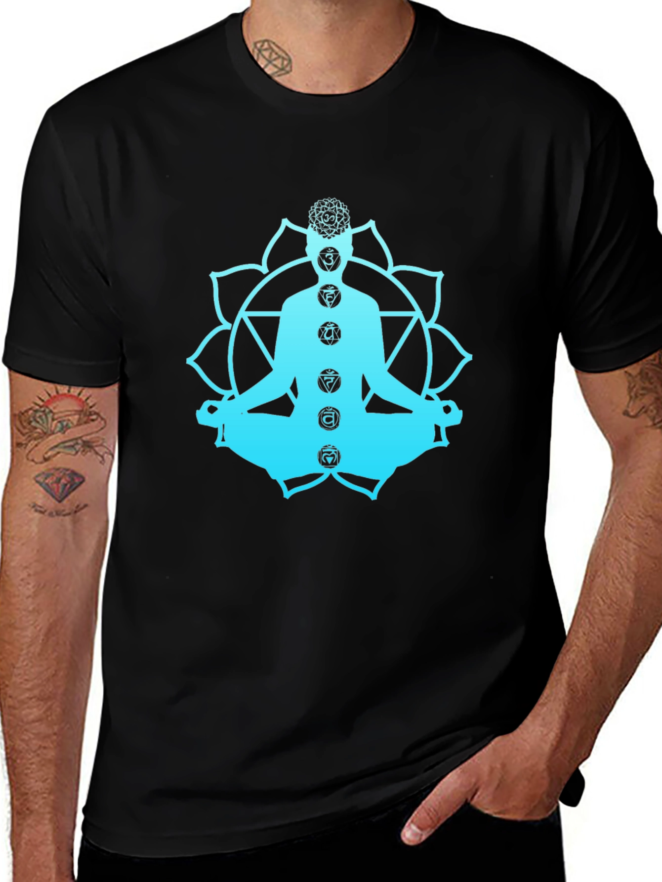 Chakra Meditation T-Shirt - Spiritual Yoga Design