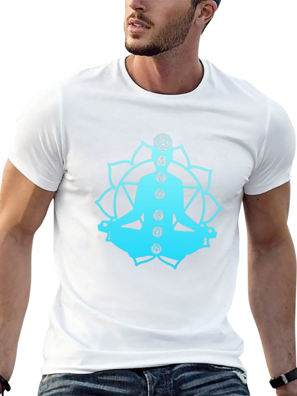 Chakra Meditation T-Shirt - Spiritual Yoga Design