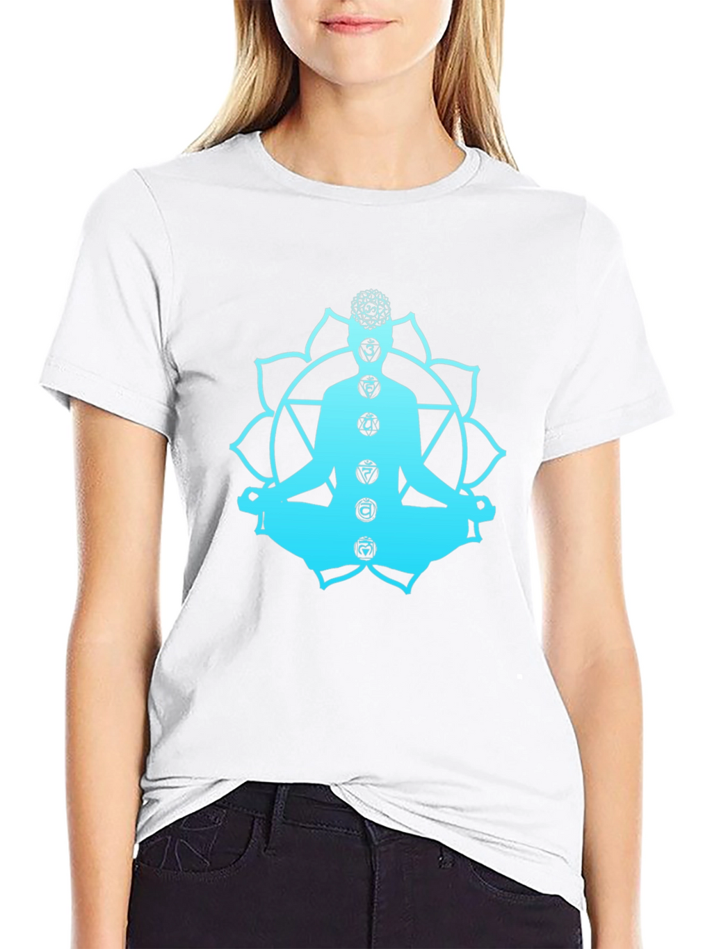 Chakra Meditation T-Shirt - Spiritual Yoga Design