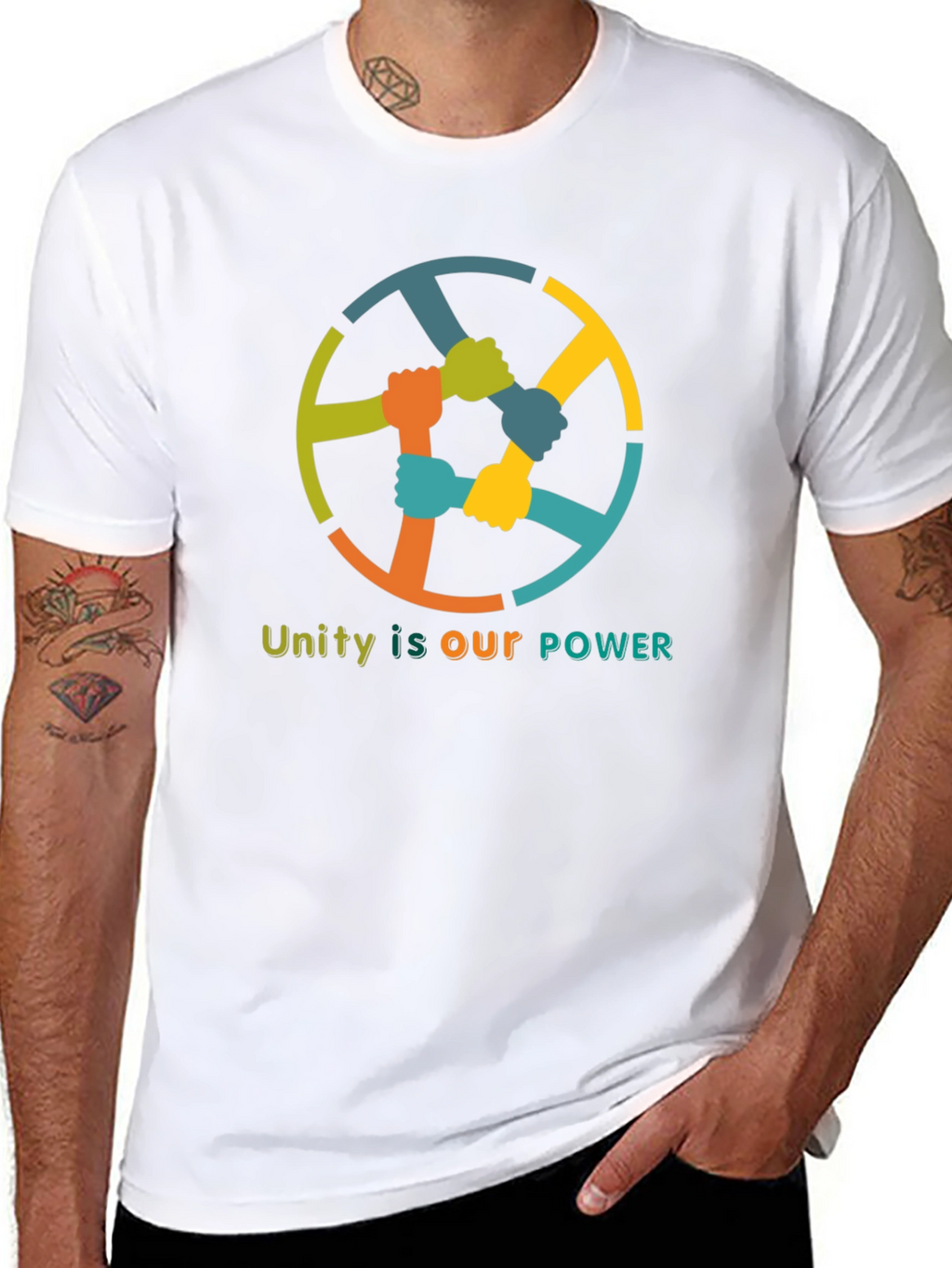 Unity Power T-Shirt - Strength in Togetherness Graphic Tee