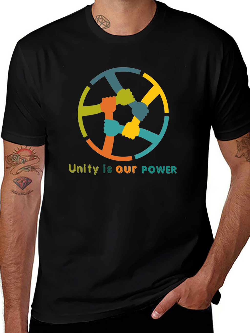 Unity Power T-Shirt - Strength in Togetherness Graphic Tee