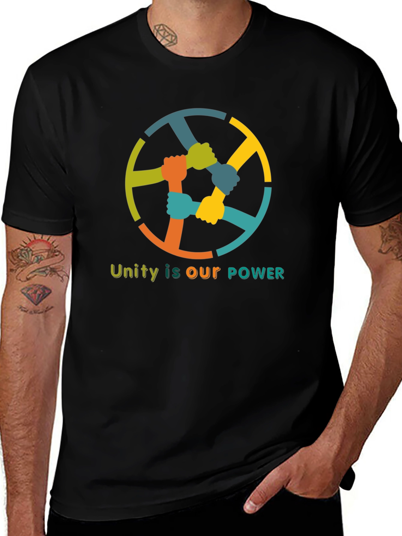 Unity Power T-Shirt - Strength in Togetherness Graphic Tee