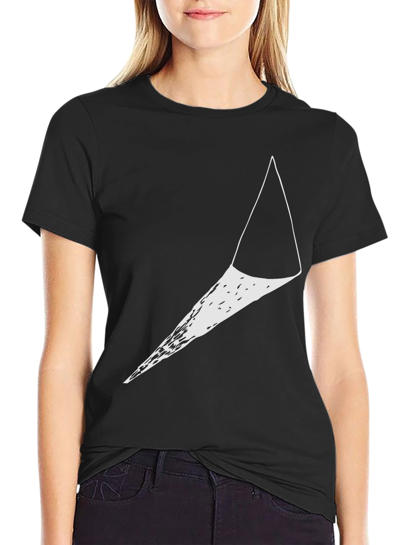 Modern Geometric Cone Graphic Tee