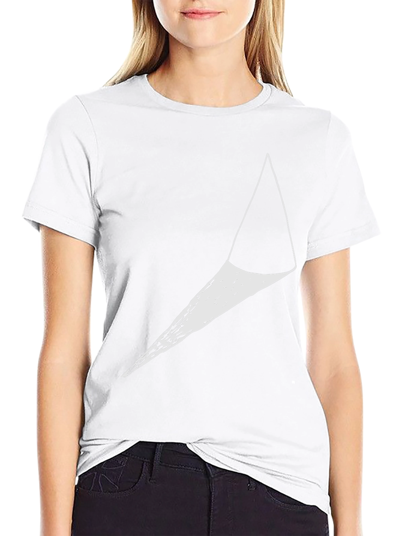 Modern Geometric Cone Graphic Tee