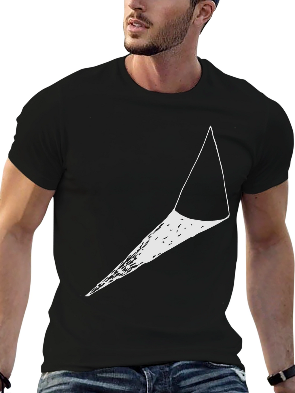 Modern Geometric Cone Graphic Tee