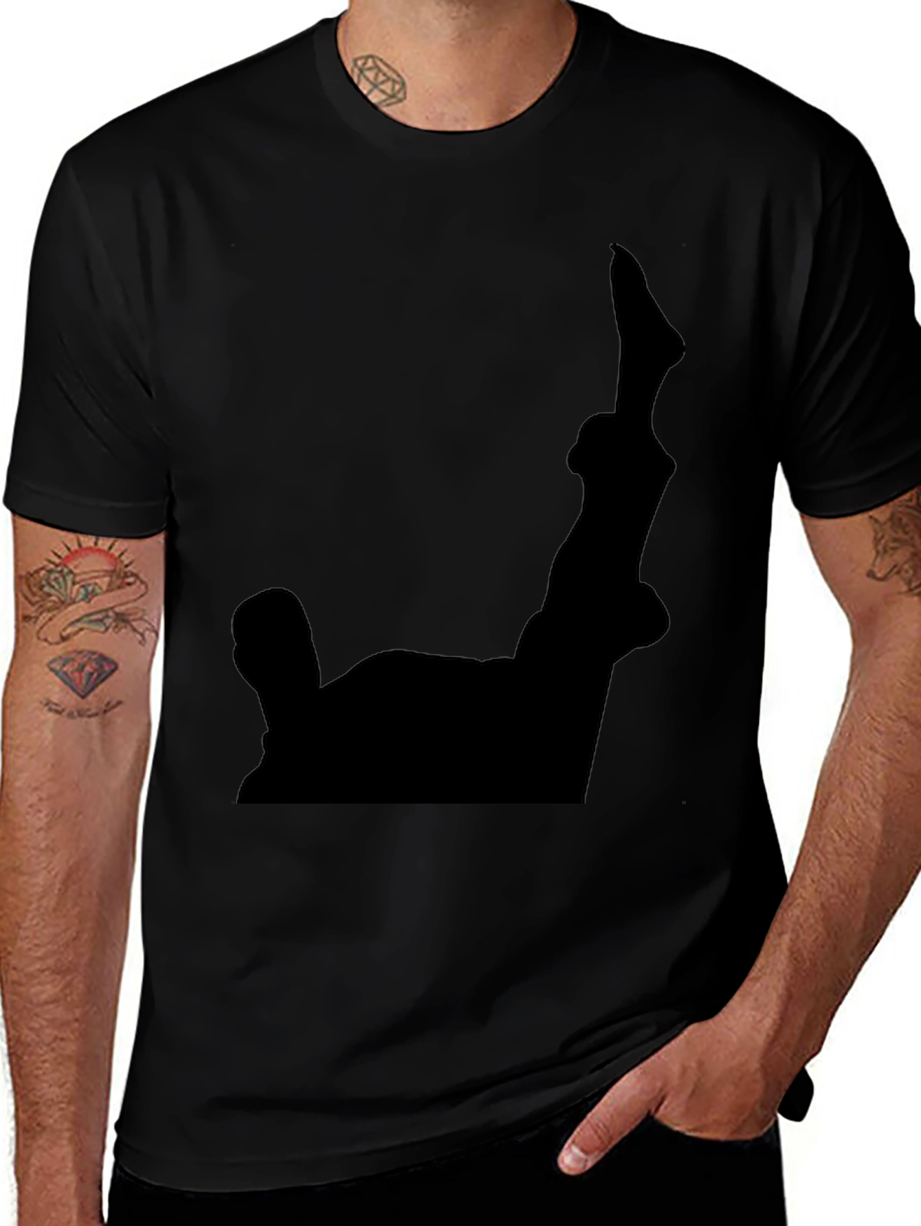 Black Graphic Tee - Statue of Liberty