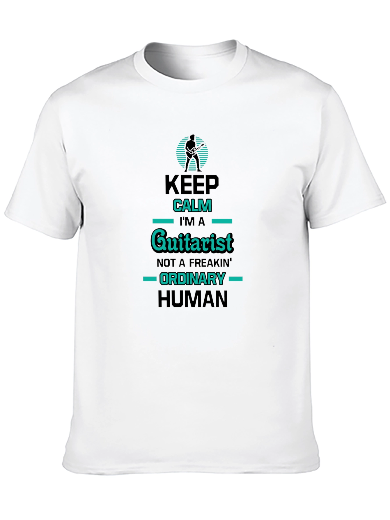 Keep Calm Guitarist T-Shirt - Black Graphic Tee