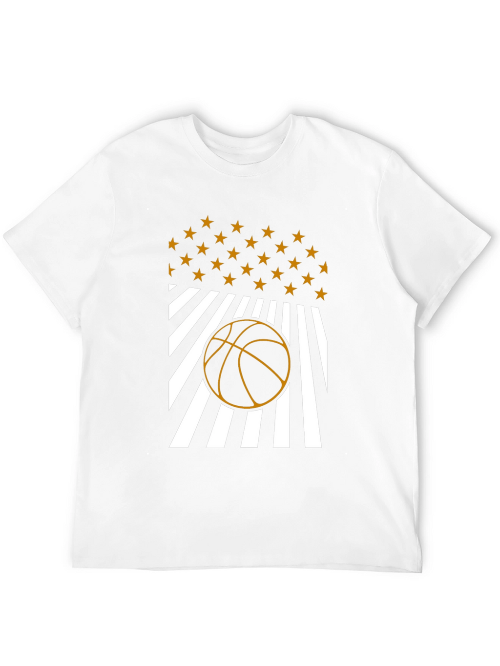 Basketball Stars & Stripes Graphic Tee