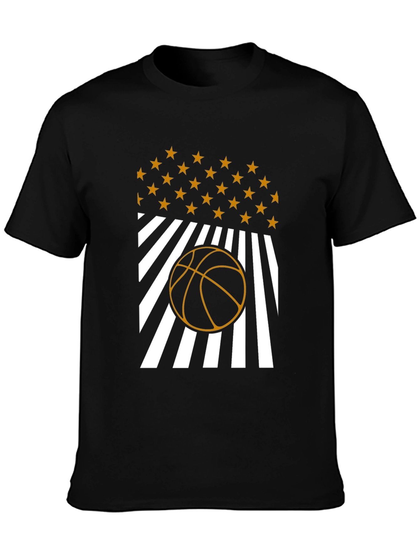 Basketball Stars & Stripes Graphic Tee