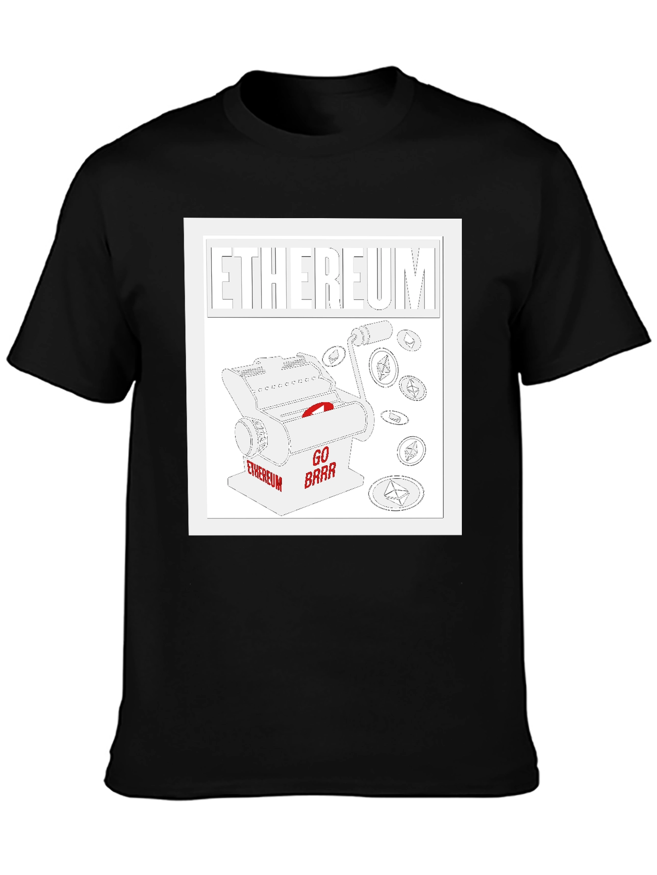 Ethereum Go Brrr Black T-Shirt