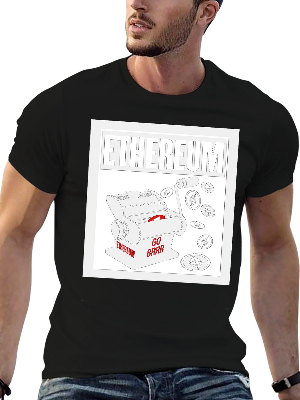 Ethereum Go Brrr Black T-Shirt