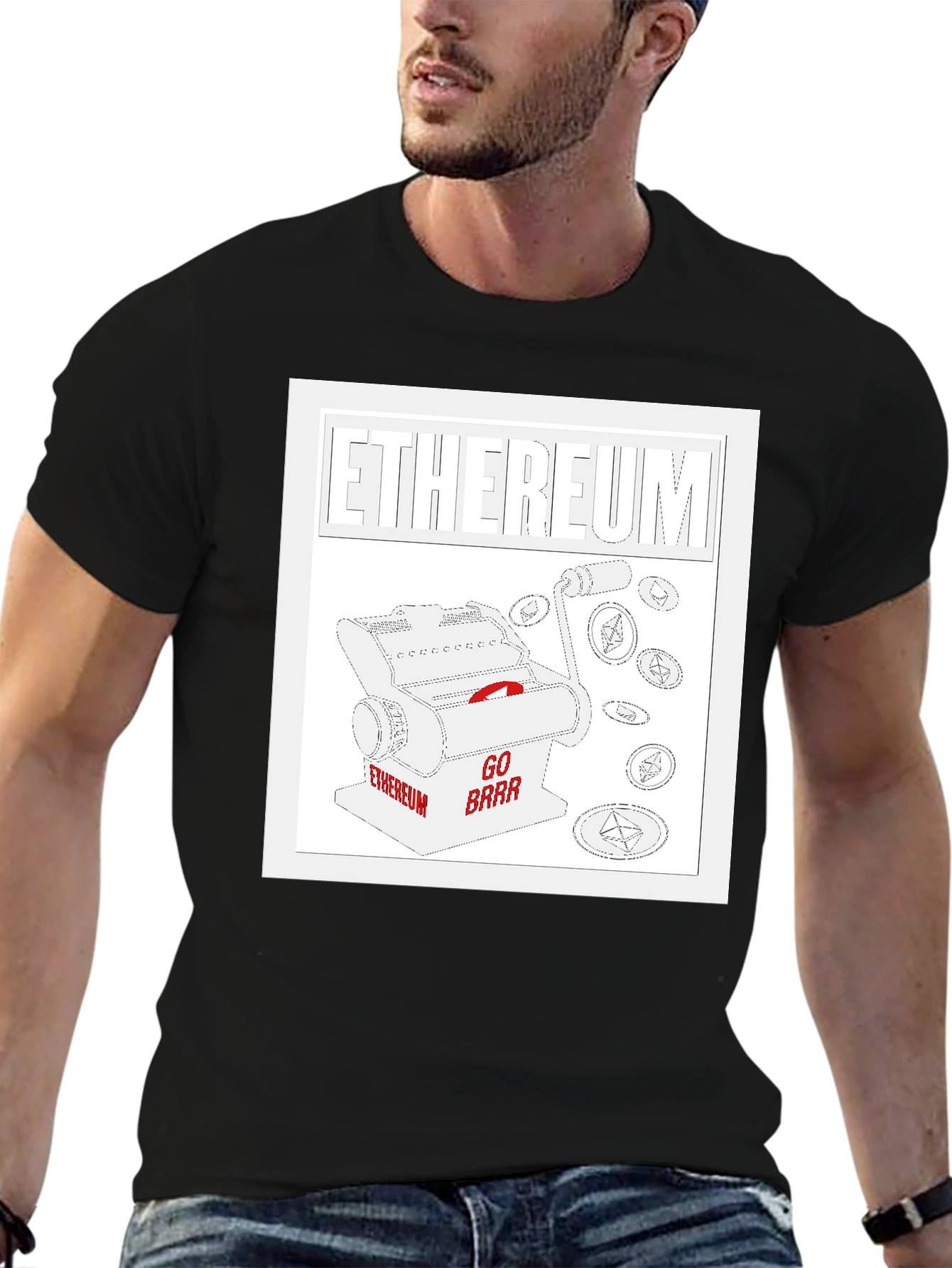 Ethereum Go Brrr Black T-Shirt