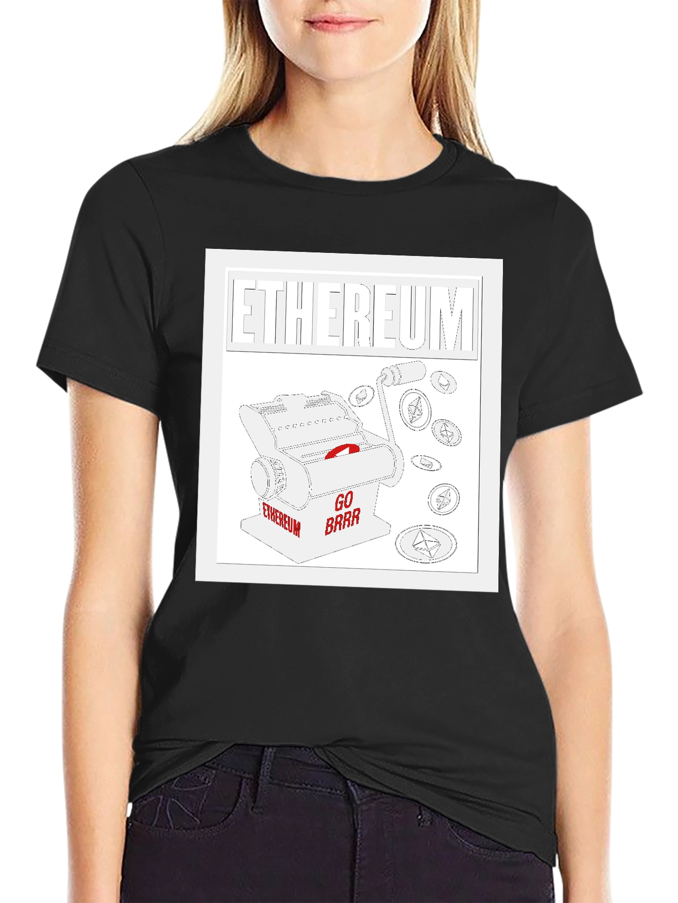 Ethereum Go Brrr Black T-Shirt