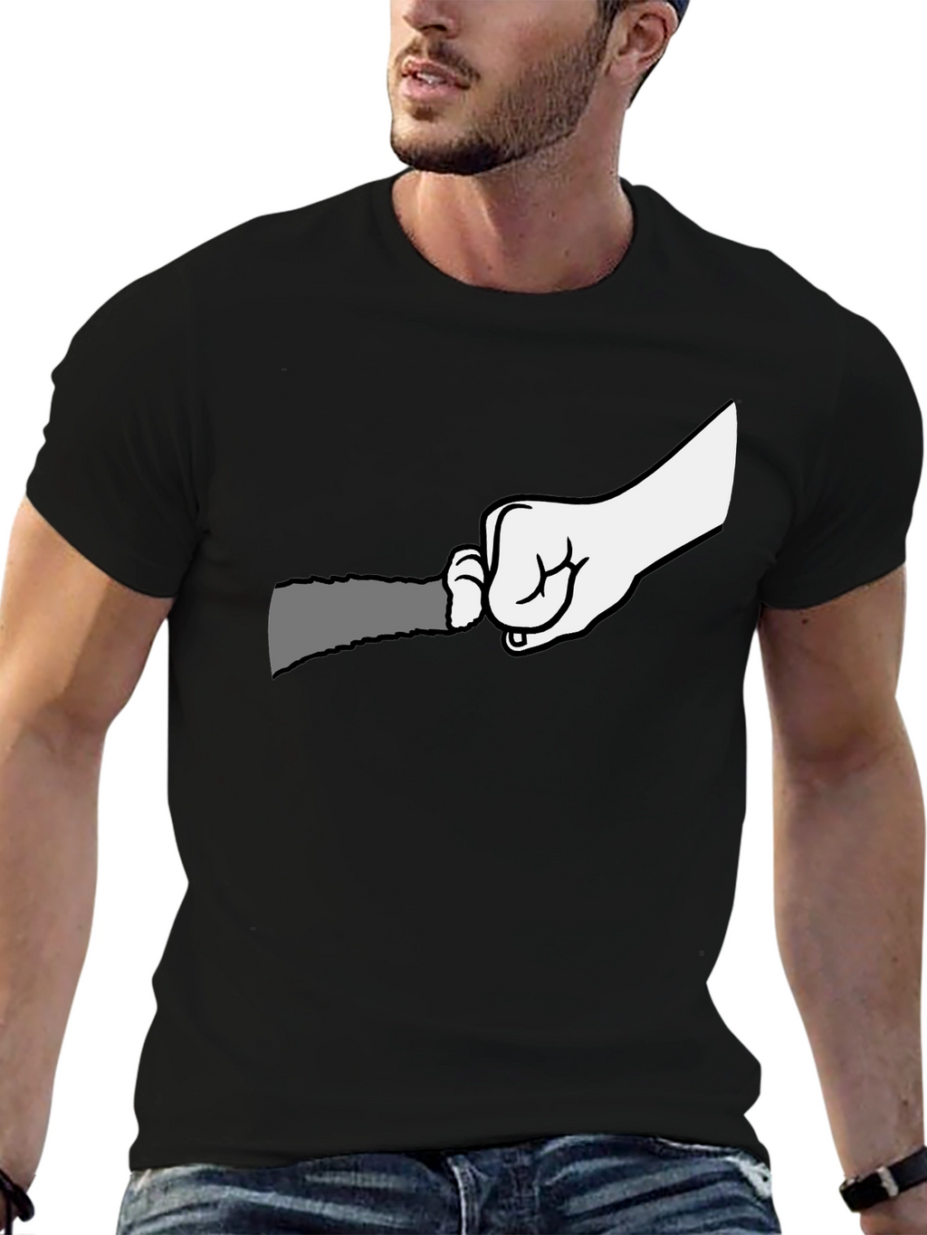 Graphic T-Shirt: Hand Holding Grater Funny Cooking Tee