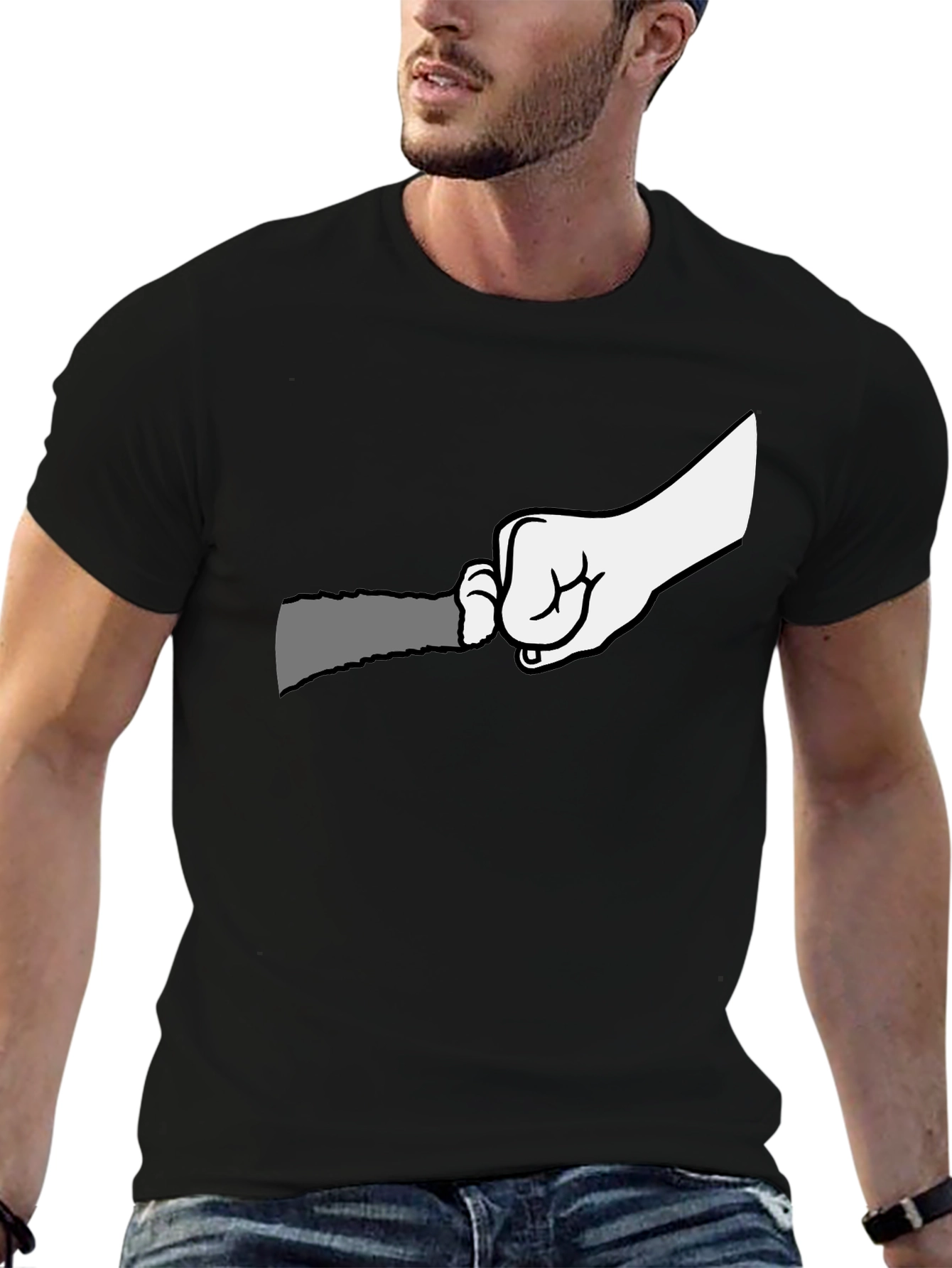 Graphic T-Shirt: Hand Holding Grater Funny Cooking Tee