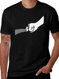 Graphic T-Shirt: Hand Holding Grater Funny Cooking Tee