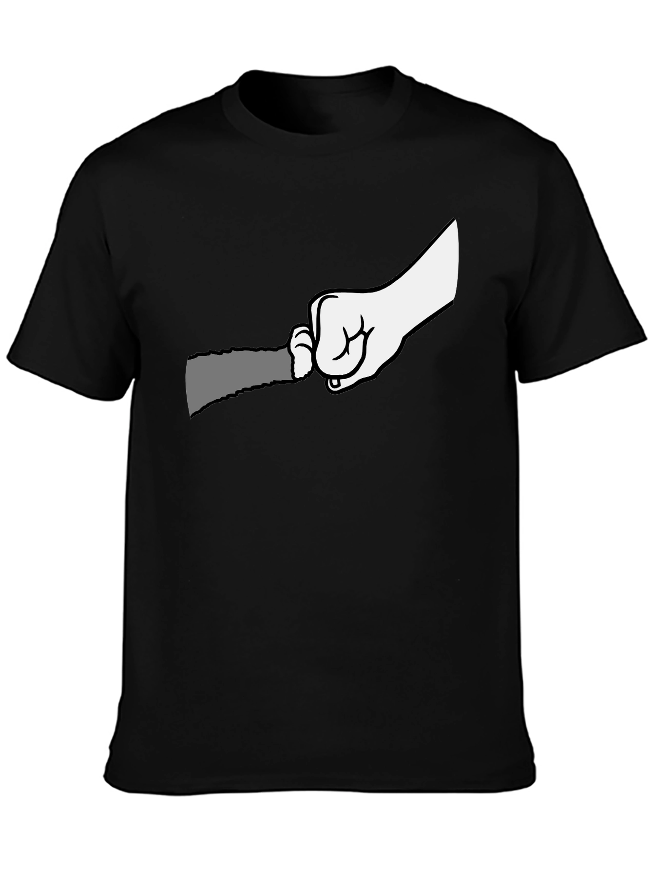 Graphic T-Shirt: Hand Holding Grater Funny Cooking Tee