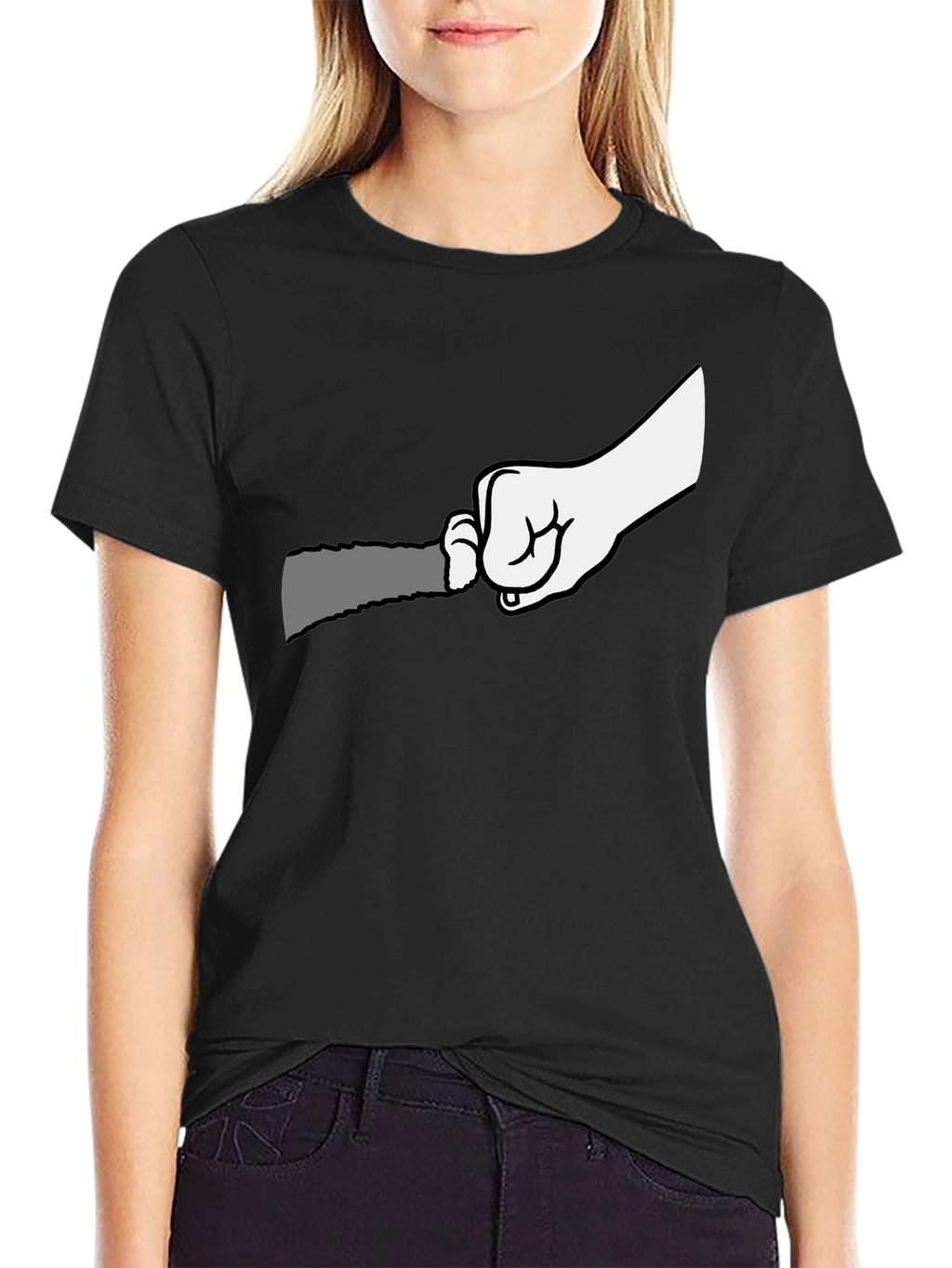 Graphic T-Shirt: Hand Holding Grater Funny Cooking Tee