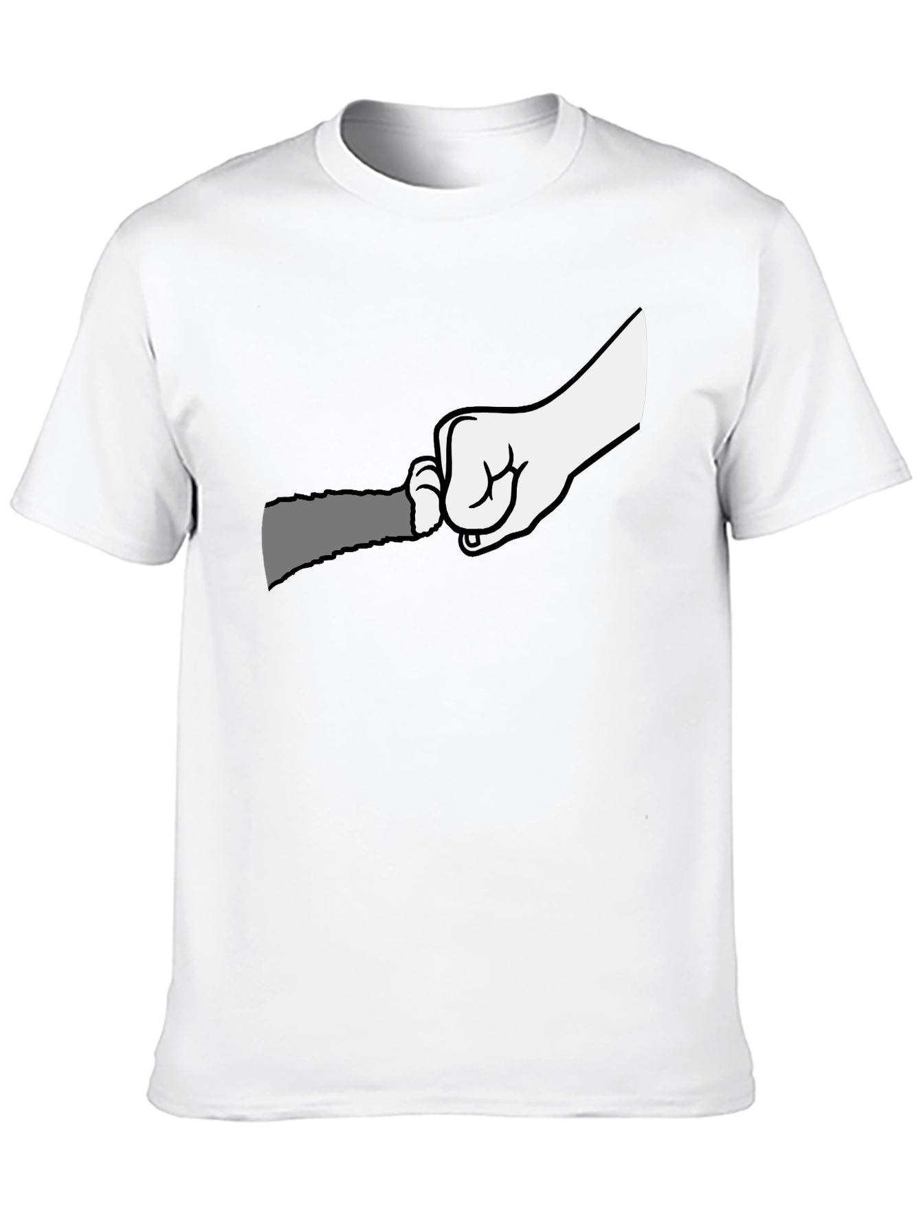 Graphic T-Shirt: Hand Holding Grater Funny Cooking Tee