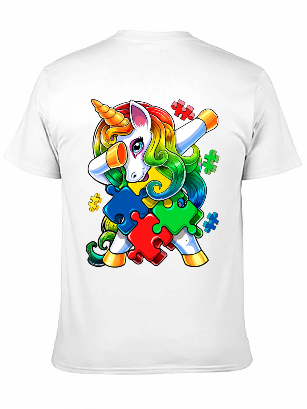 Unicorn Autism Awareness Puzzle T-Shirt