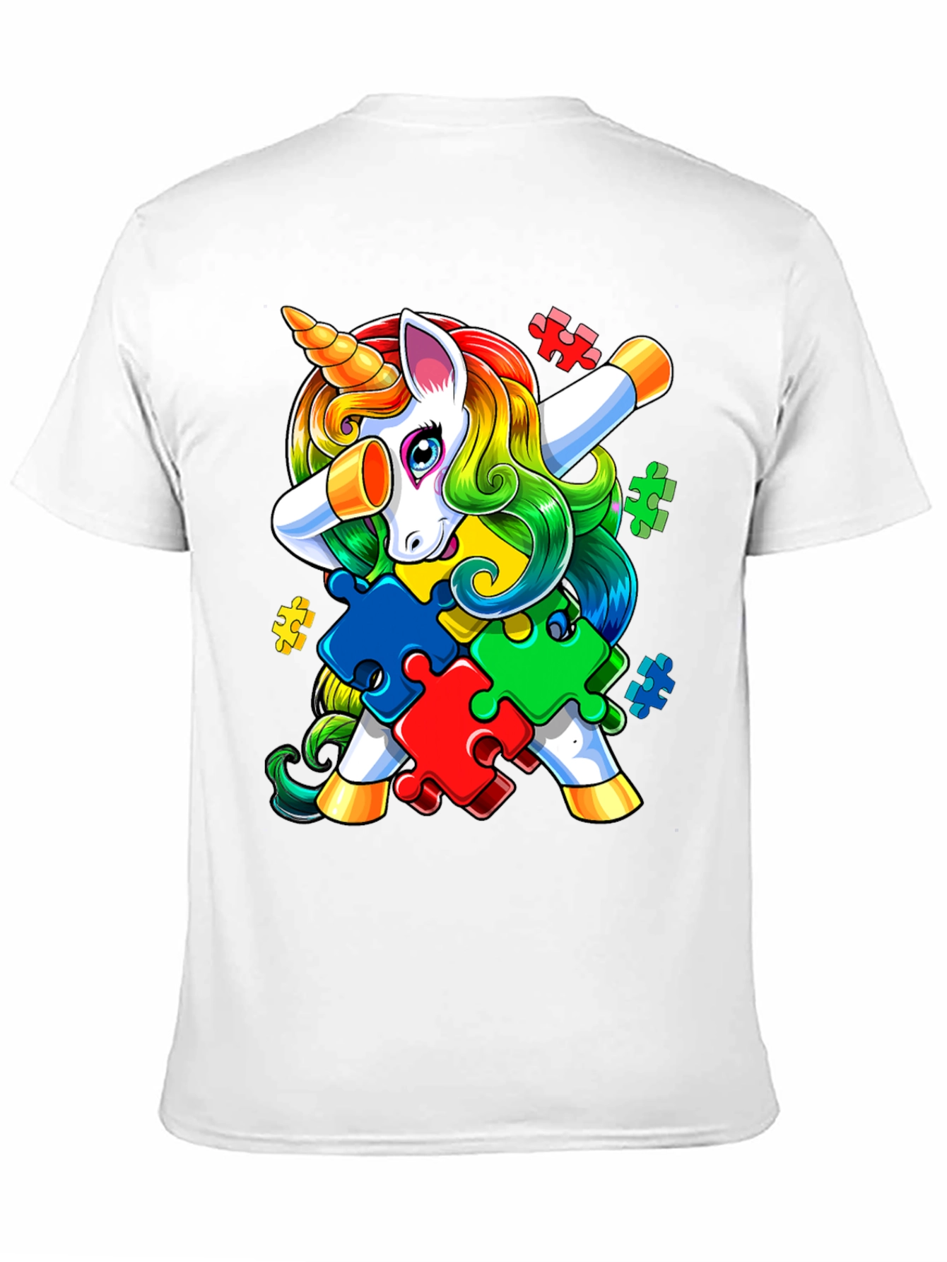 Unicorn Autism Awareness Puzzle T-Shirt