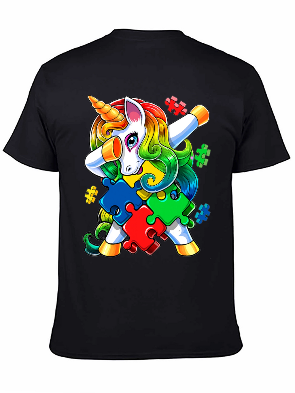 Unicorn Autism Awareness Puzzle T-Shirt