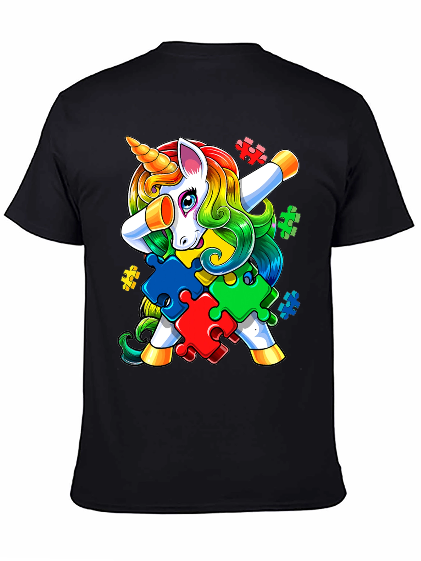 Unicorn Autism Awareness Puzzle T-Shirt