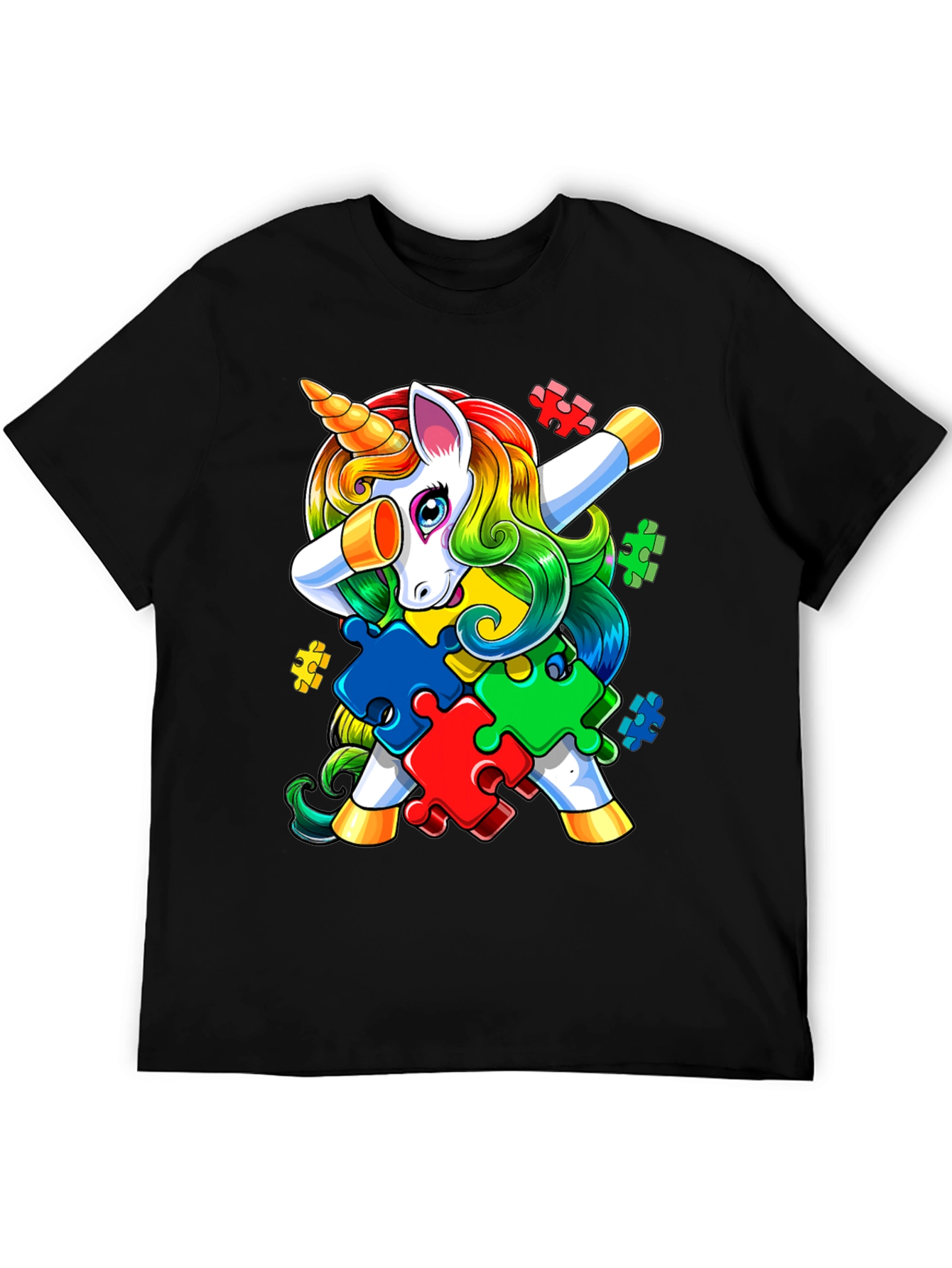 Unicorn Autism Awareness Puzzle T-Shirt