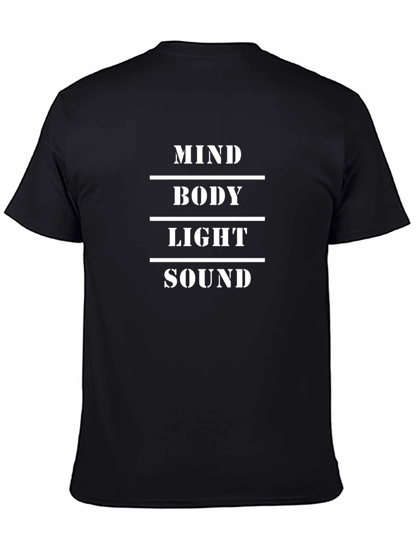Mind Body Light Sound Tee - Black