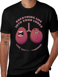 Breathing Life T-Shirt Lung Cancer Awareness Tee