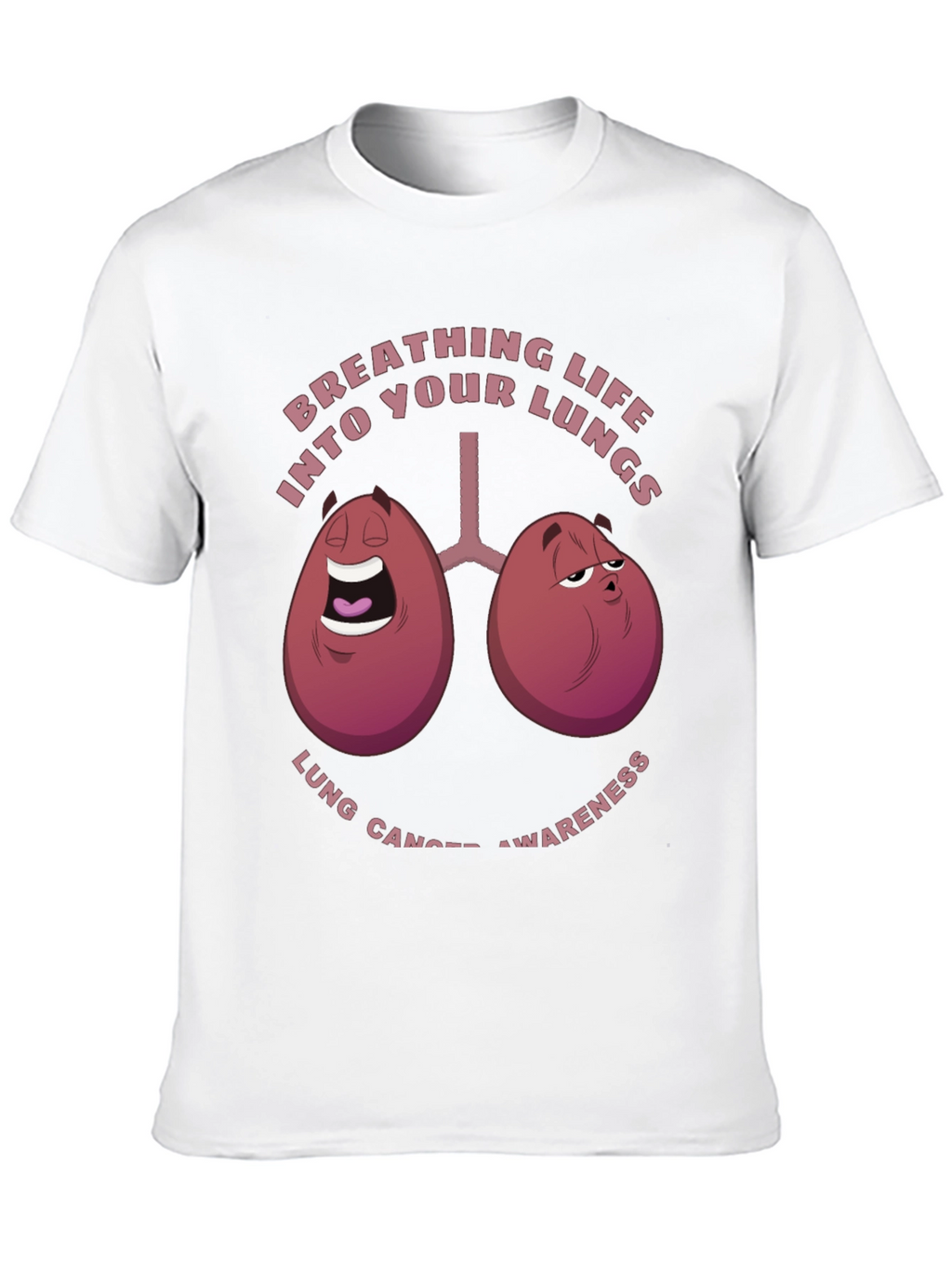 Breathing Life T-Shirt Lung Cancer Awareness Tee