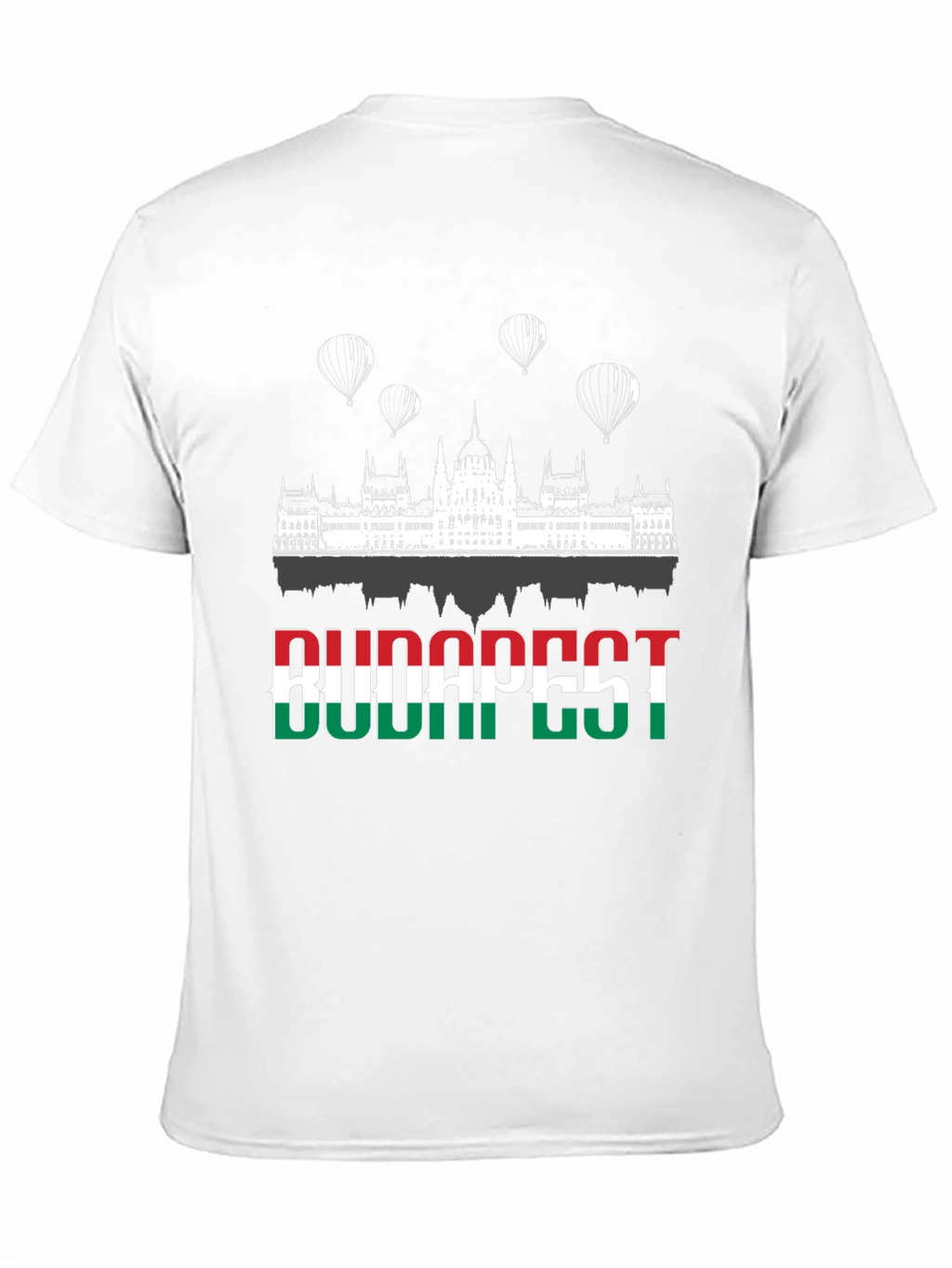 Budapest Hungary Flag Graphic Tee Shirt