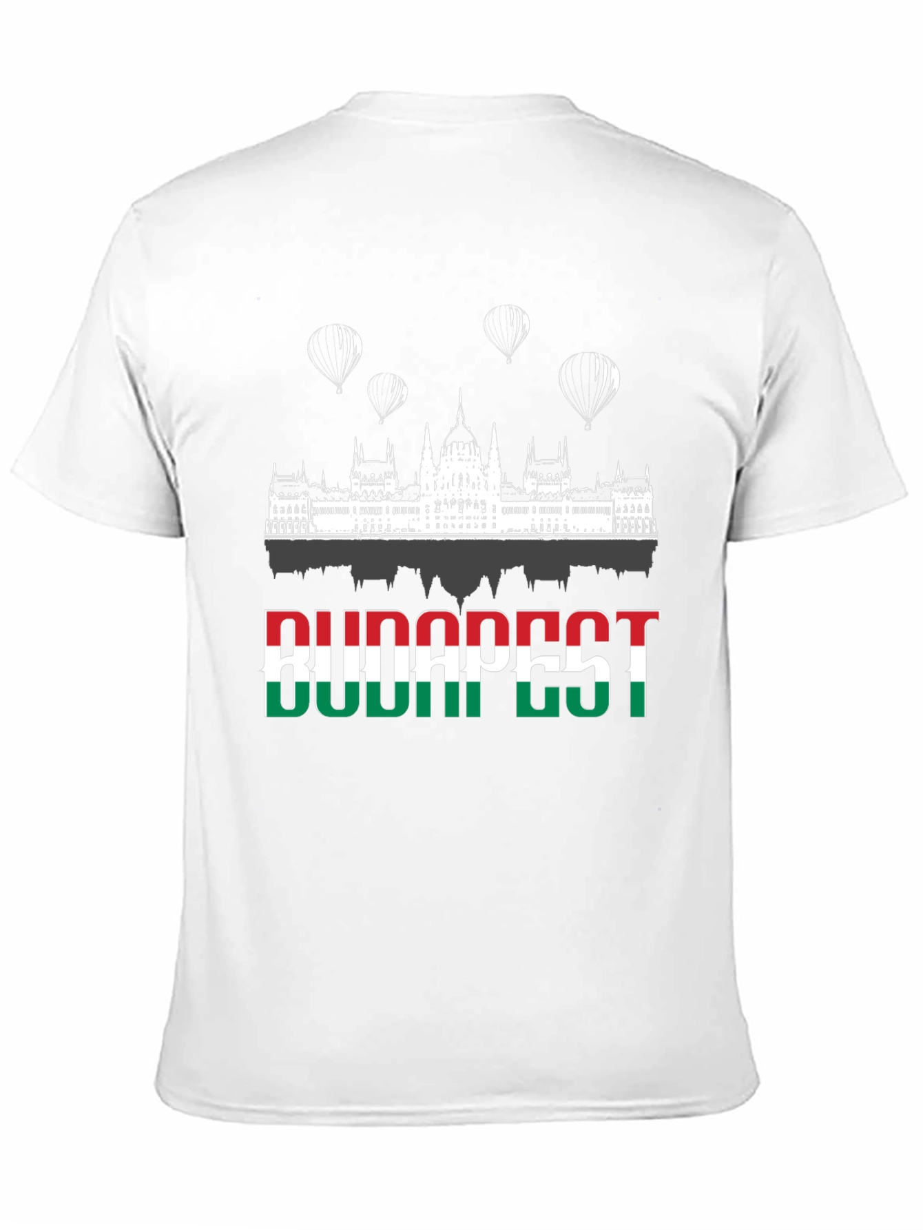 Budapest Hungary Flag Graphic Tee Shirt