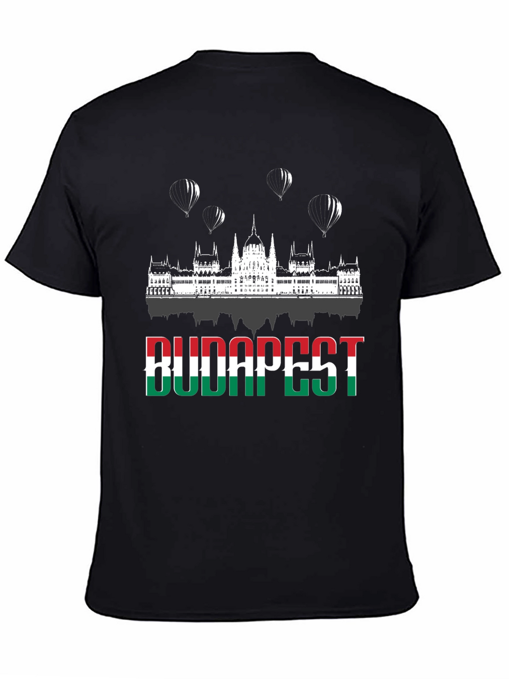 Budapest Hungary Flag Graphic Tee Shirt