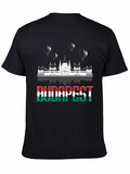 Budapest Hungary Flag Graphic Tee Shirt