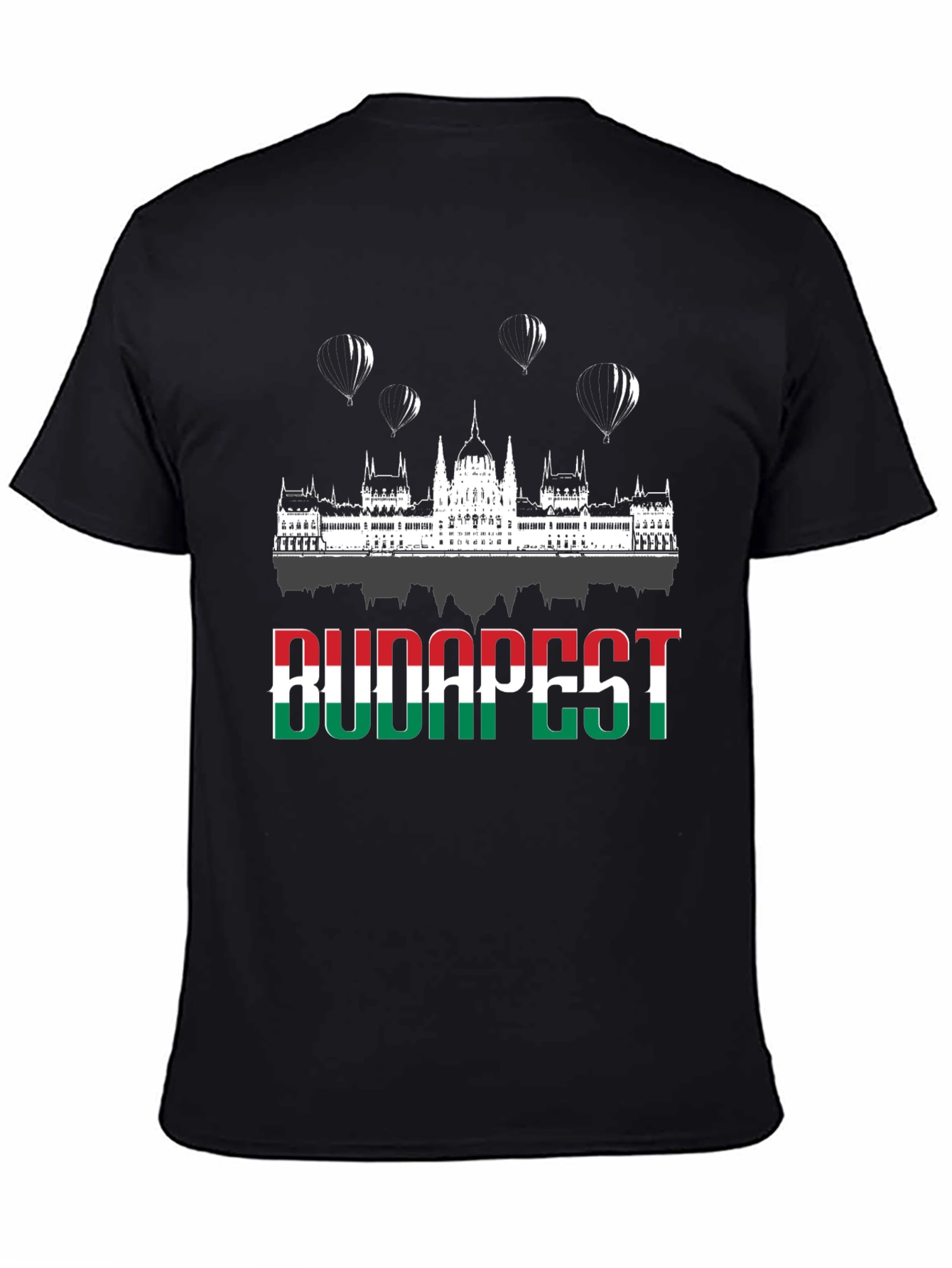 Budapest Hungary Flag Graphic Tee Shirt