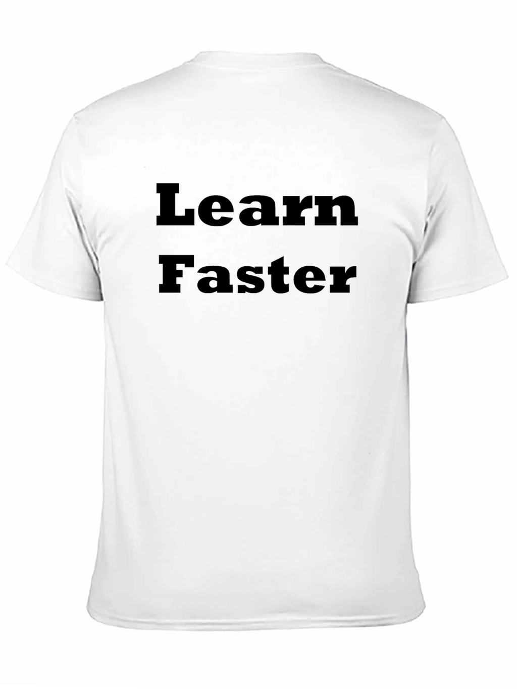 Learn Faster Black Graphic T-Shirt