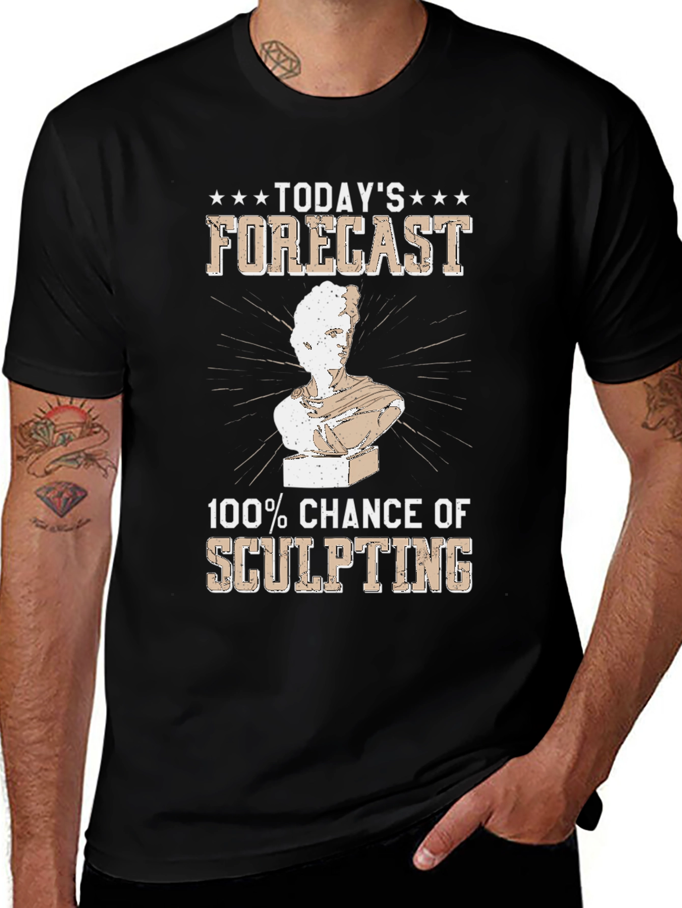 Sculpting Forecast T-Shirt - Chance of Art