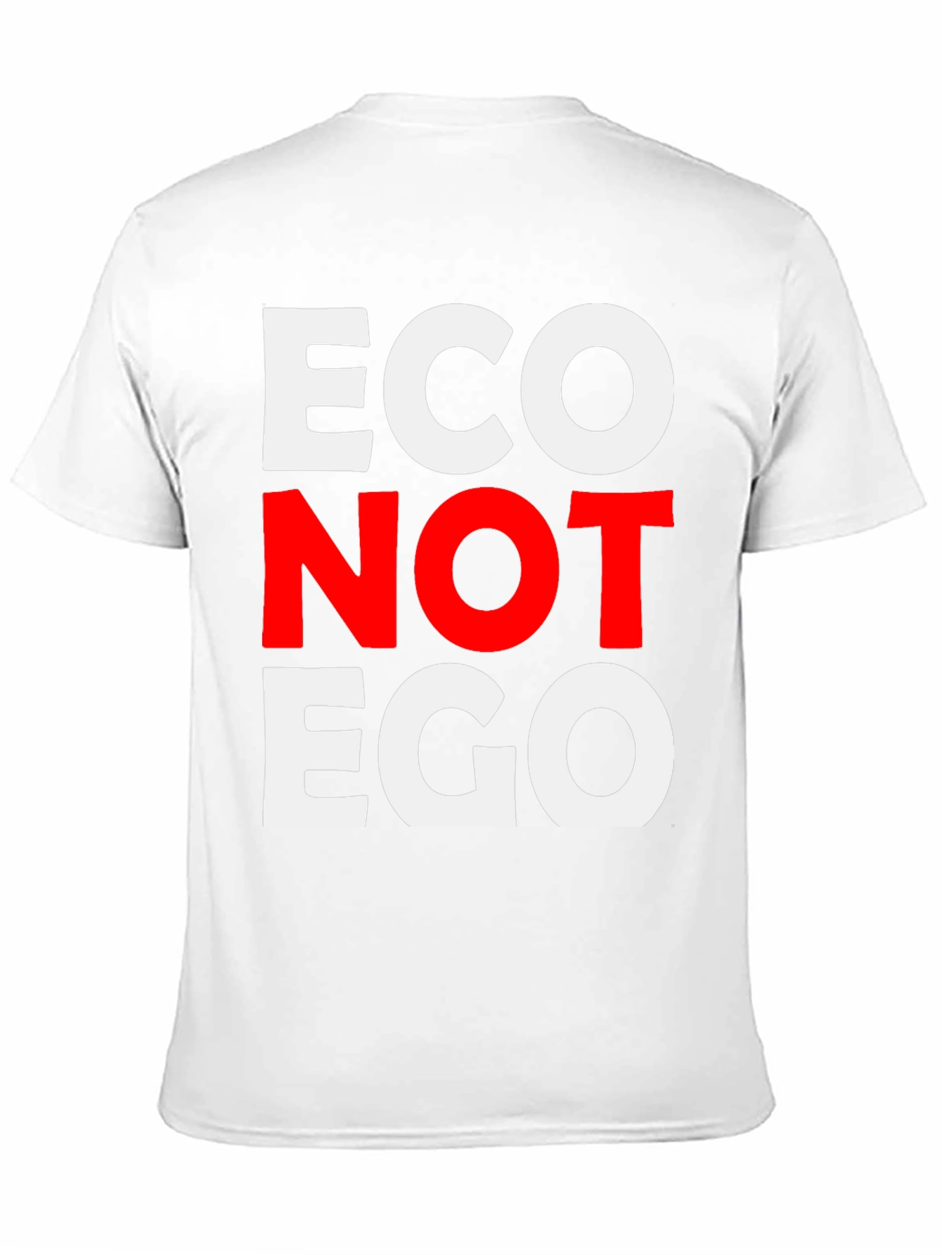 Eco Not Ego Graphic Tee - Black