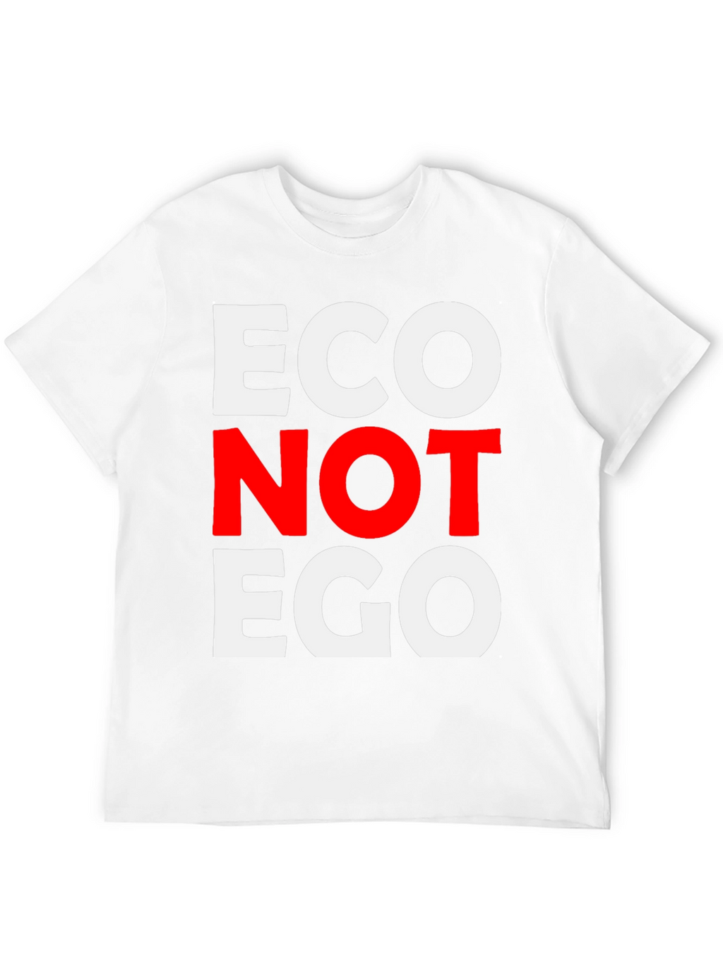 Eco Not Ego Graphic Tee - Black