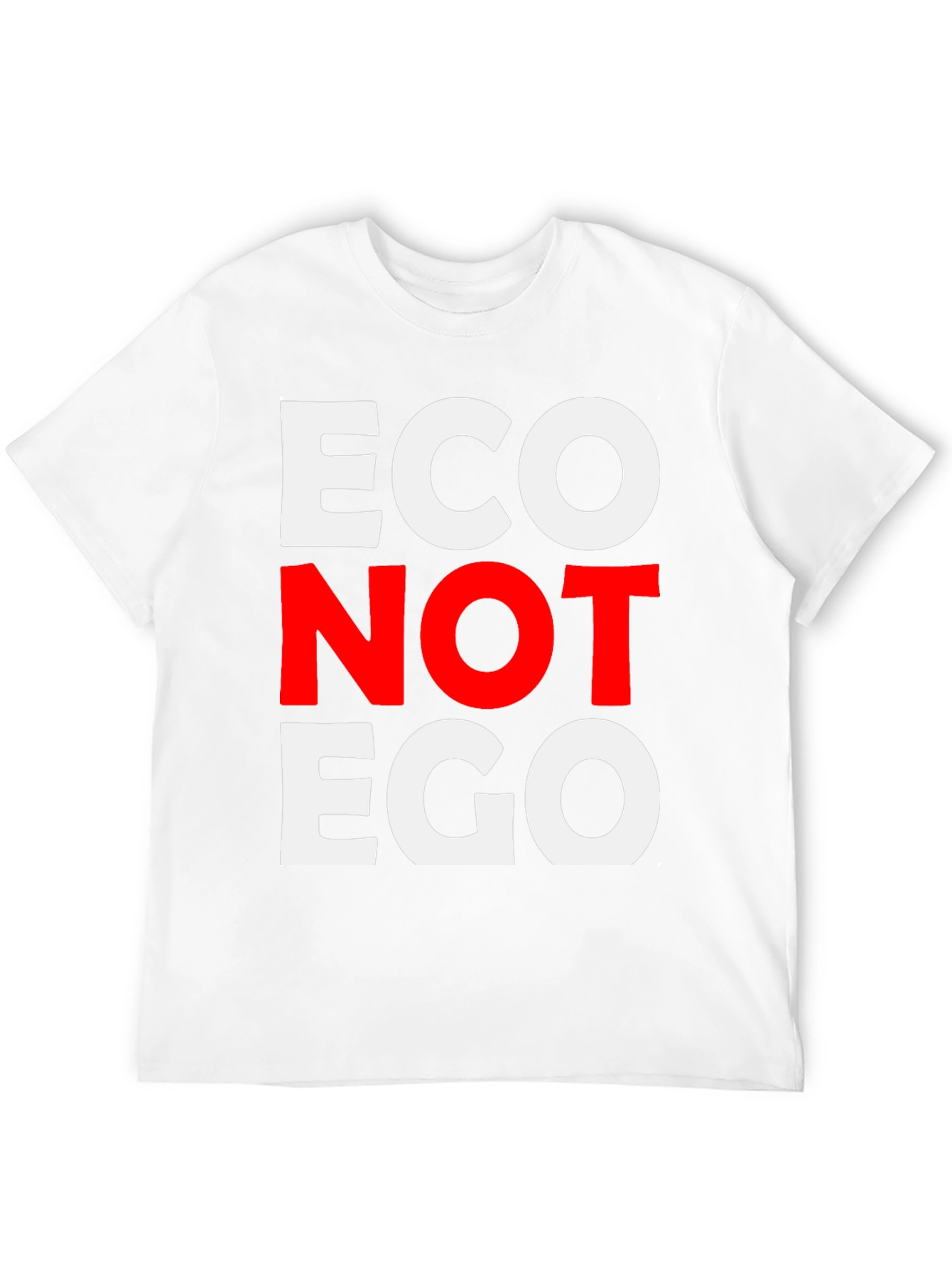 Eco Not Ego Graphic Tee - Black