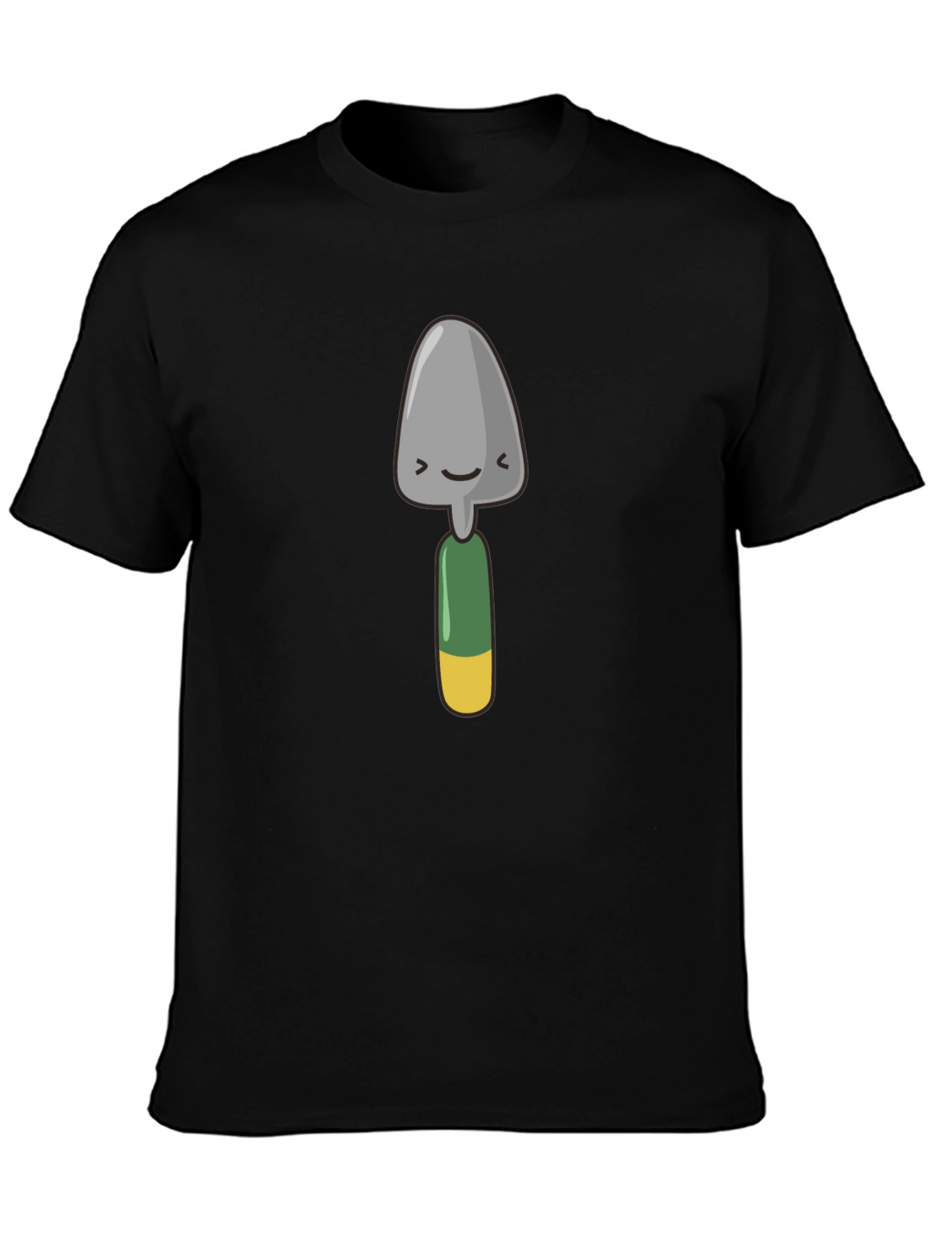 Cute Gardening Trowel Graphic Tee - Black