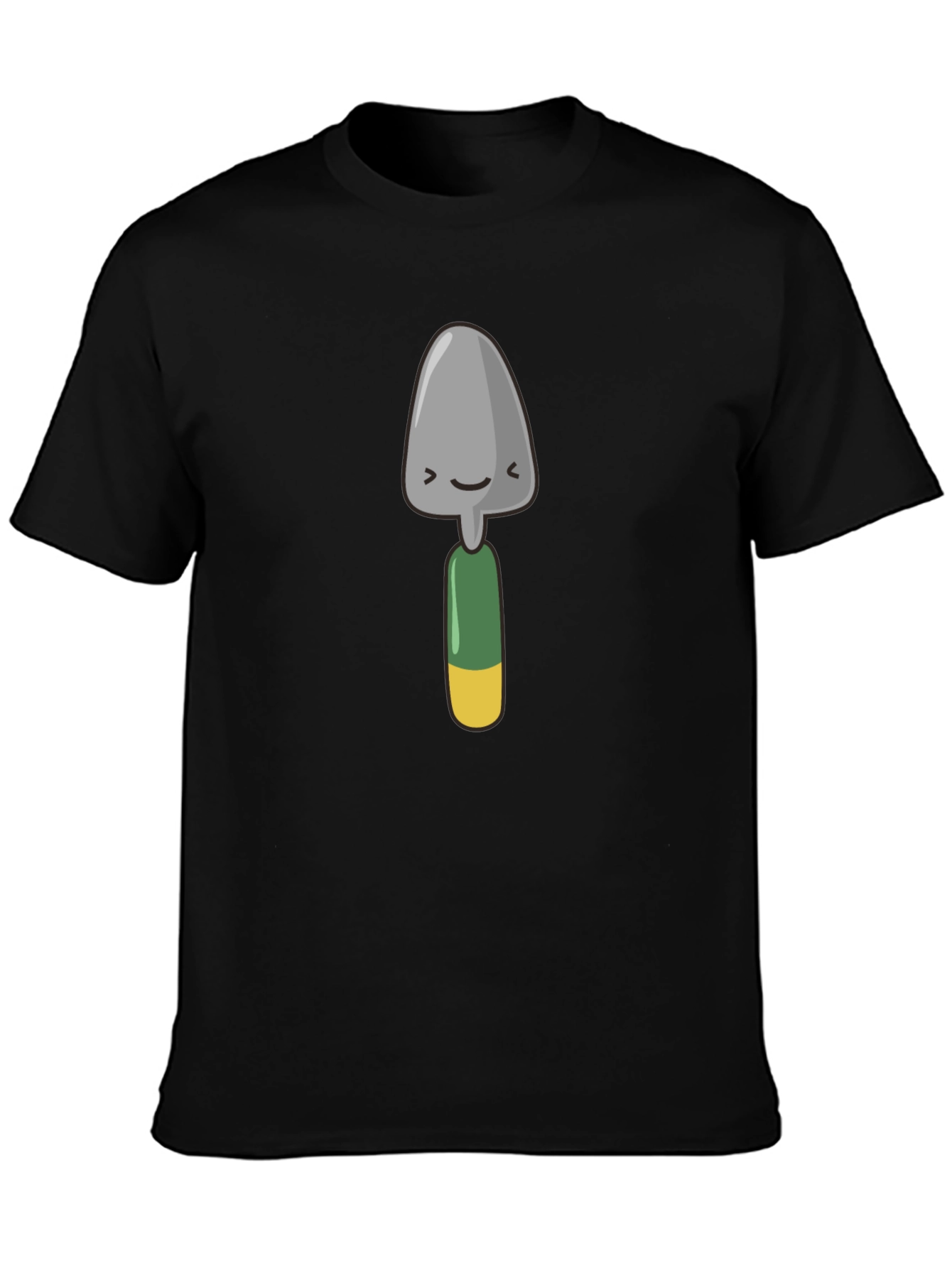 Cute Gardening Trowel Graphic Tee - Black