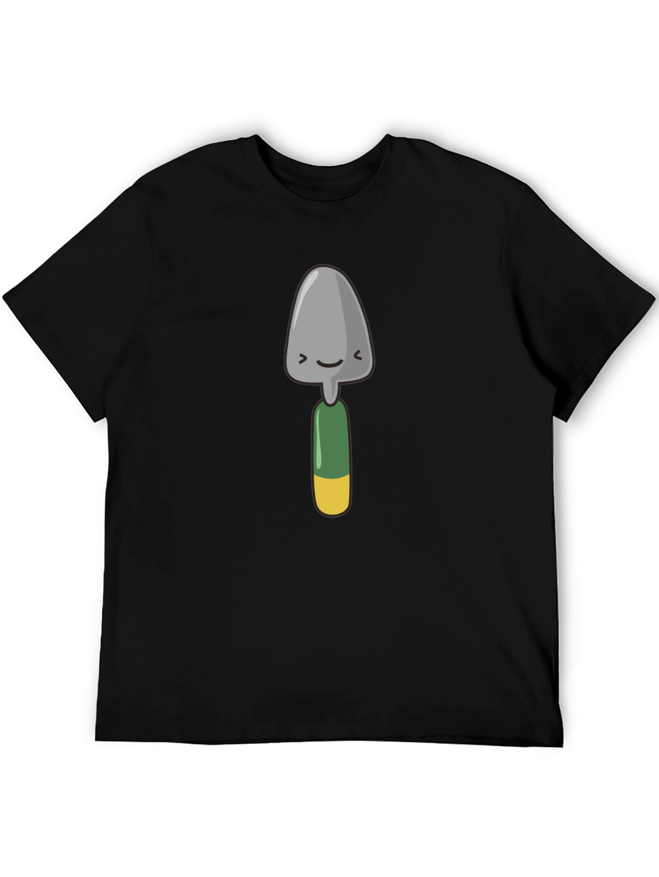 Cute Gardening Trowel Graphic Tee - Black