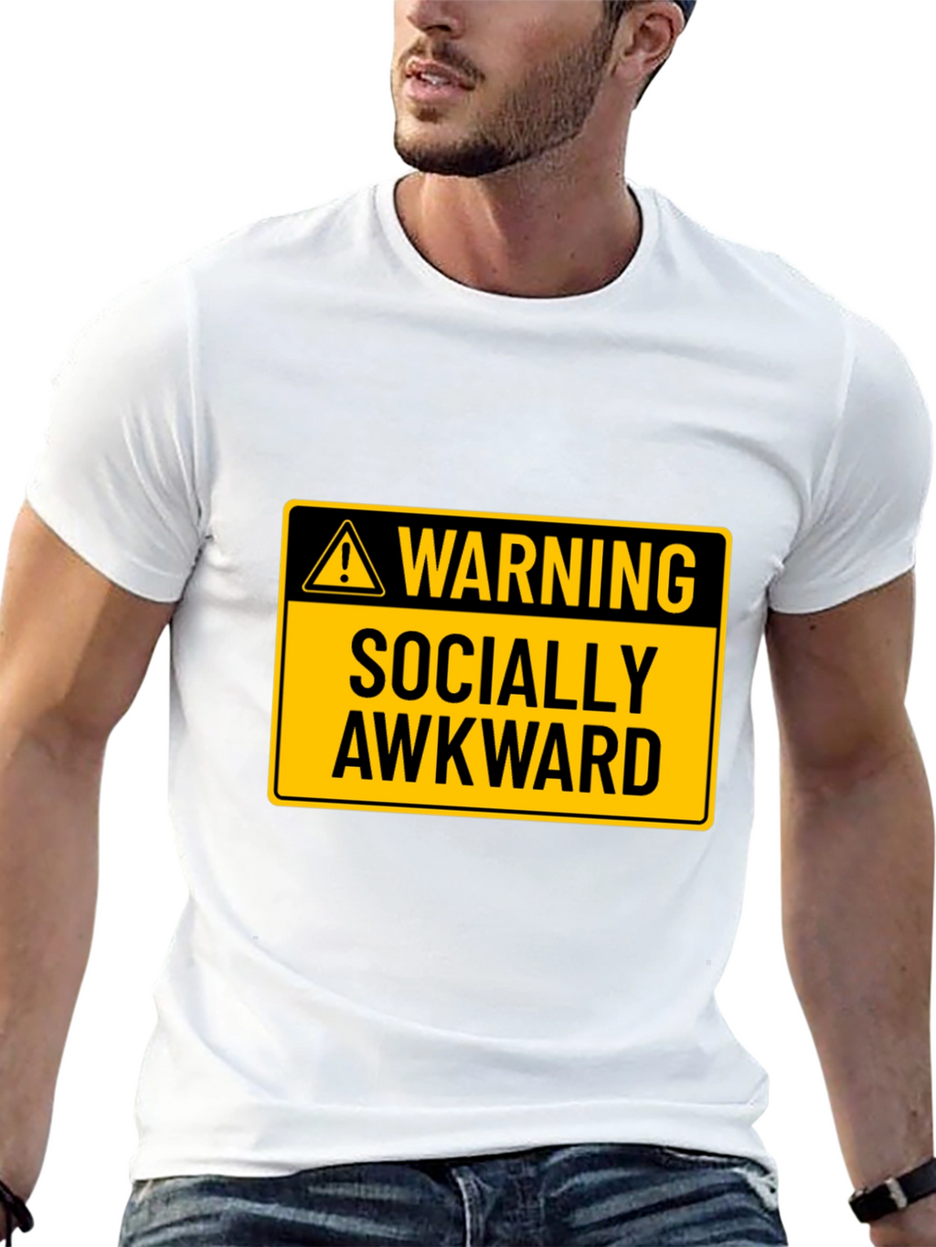 Warning Socially Awkward Graphic Tee