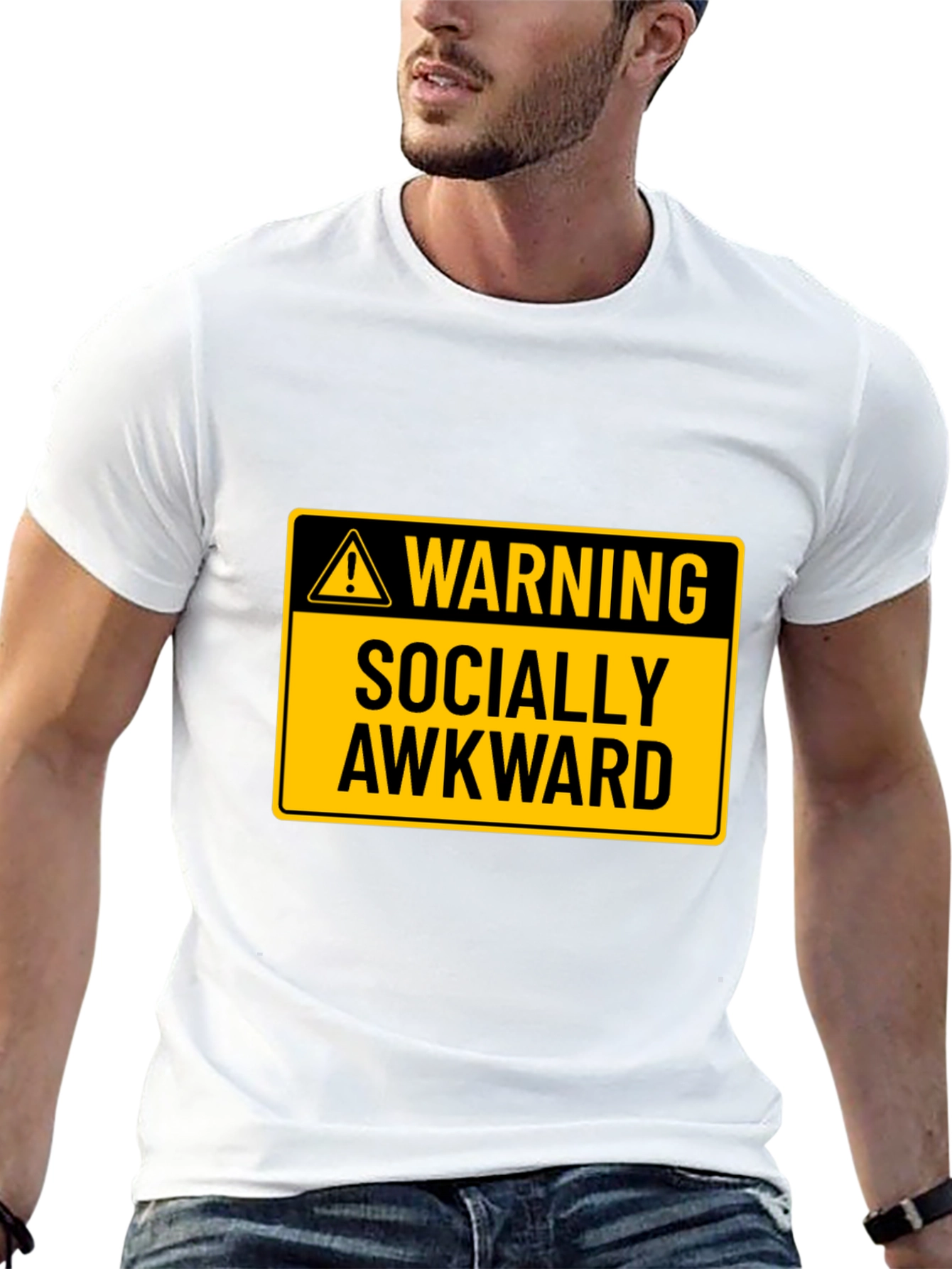 Warning Socially Awkward Graphic Tee
