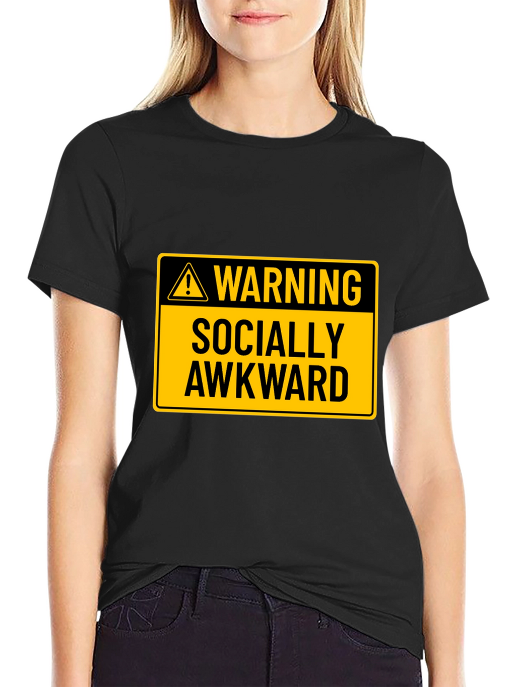 Warning Socially Awkward Graphic Tee